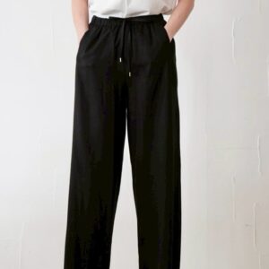 80.　MARGAUX VINTAGE / マルゴーヴィンテージ リネン イージー ワイドパンツ（MSK-25030-S）