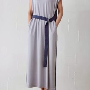 90.　Anna Kerry / アンナケリー  カラーブロックワンピース(パープル系)（No.56252101)