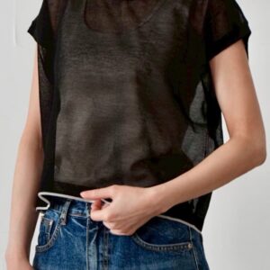 97.　PASSIONE /パシオーネ シアータンクトップ(ブラック)（No.526973）