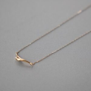 1012.　K18  ダイヤモンド ネックレス  40cm