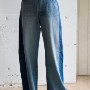 L'ours Polaire et Bleu(ルスポレイル&ブルー)  ツートンカーブデニム