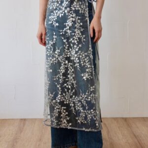 210.　cafune /カフネ /ラップスカート（No.535624）silver