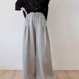 【再入荷】203. LePuju select  綺麗見え スウェットパンツ (black/gray)