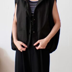 【再入荷】 214. LePuju select フーディベスト（black/off white）