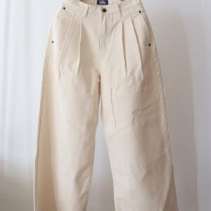 【SALE】L'ours Polaire et Bleu(ルスポレイル&ブルー)  IVORYデニムワイドパンツ