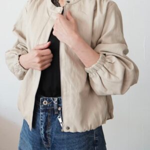 229. LePuju select エコレザーバルーンブルゾン（ivory/camel/black）