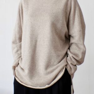 247. cafune カフネ コットンリヨセル ワイドプルオーバー(beige、gray) (35955)