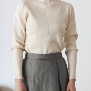 258. CLOCHE クロシェ / ボトルネックリブニットトップス(off/charcoal/black)  (552-85661)