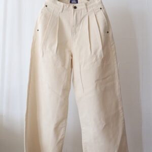 L'ours Polaire et Bleu(ルスポレイル&ブルー)  IVORYデニムワイドパンツ