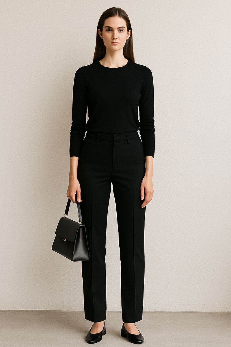 5. シンプルモノトーンで品のある大人バランスに